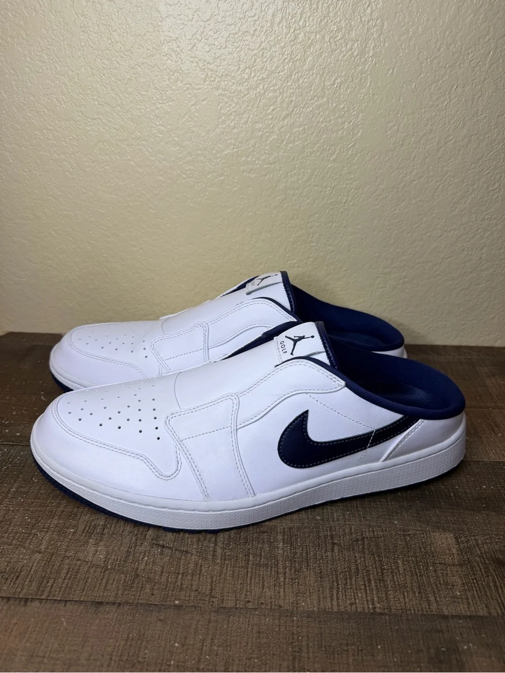 Air Jordan 1 Mule Golf “White Midnight Navy” - Size 11.5 Men.
